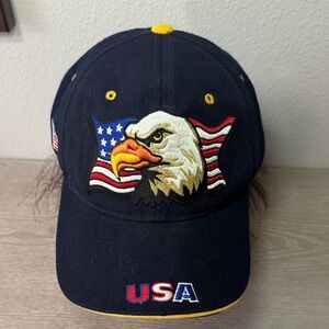 USA Eagle Flag America Hat Cap -LA STAR wool blend